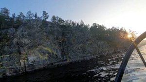 Прогулка по Ладоге на катере.