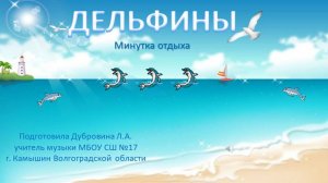 Минутка  отдыха Дельфины