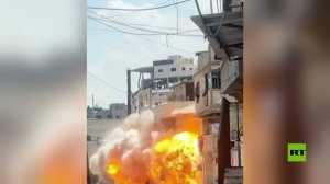 غزة.. الطائرات الإسرائيلية تدمر مسجد التوحيد والسنة في حي الدرج