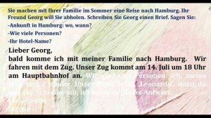 ЭКЗАМЕН ГЁТЕ  GOETHE ZERTIFIKAT START DEUTSCH A1 SCHREIBEN TEIL 2