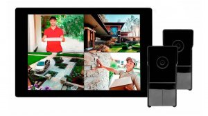 Комплект - беспроводной цветной Wi-Fi домофон TUYA SkyNet 1000 (2+0)