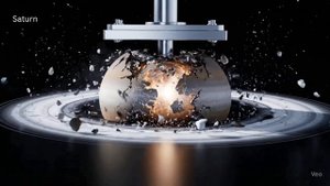 Дробление планет 🌍🌙 / Гидравлический пресс Солнечной системы AI ASMR / Странное удовлетворение #as