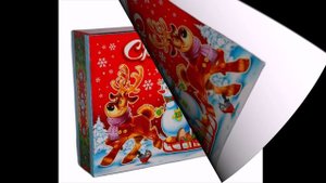 Сладкий новогодний подарок весом 2300 грамм в картонной упаковке