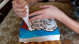 Новогодний торт ДЕД МОРОЗ Торт -раскраска Cake decoration Украшение торта