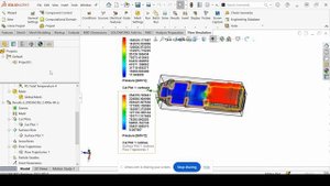 Построение графика и поля давления при моделировании ДТК для AK47/74 в Solidworks CFD