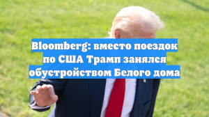Bloomberg: вместо поездок по США Трамп занялся обустройством Белого дома