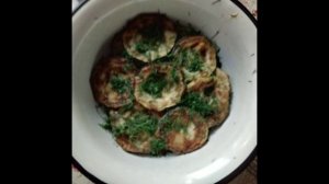 Жаренные кабачки с укропом и чесноком