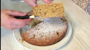 Морковный пирог с орехами. Простой и вкусный рецепт!