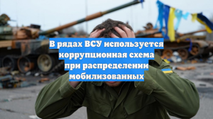 В рядах ВСУ используется коррупционная схема при распределении мобилизованных