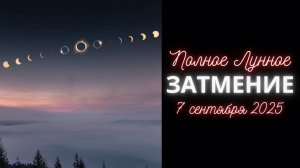 Лунное Затмение 7 сентября 2025 года