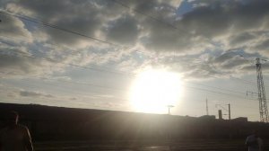 магический закат подъезжаем к Мичюринску 6 сентября...