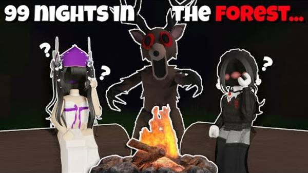 СМЕШНОЕ ВЫЖИВАНИЕ НОВИЧКОВ В 99 НОЧЕЙ В ЛЕСУ РОБЛОКС