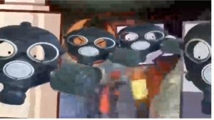 я с другом на улице;