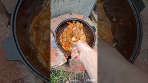 плов с курицей в казане