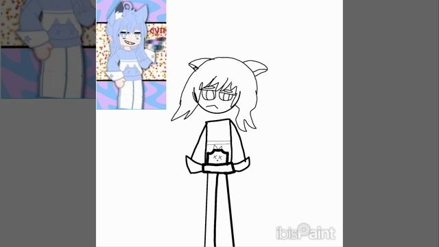 Арт для картошки (мне сложно ваши гача волосы рисовать🫩)