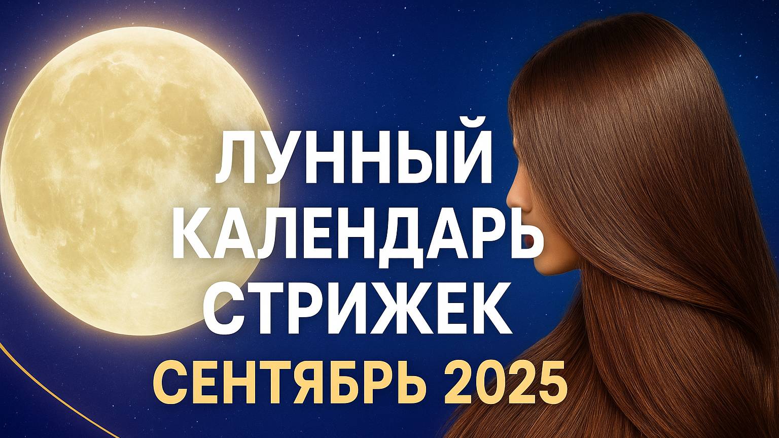 🌙  Лунный календарь стрижек на сентябрь 2025 | Благоприятные дни для стрижки волос