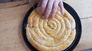 Слоеный пирог с фасолью и орехами УЛИТКА Это просто