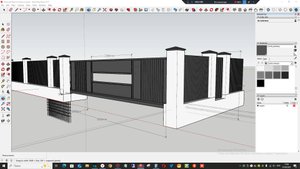 Ворота и забор.