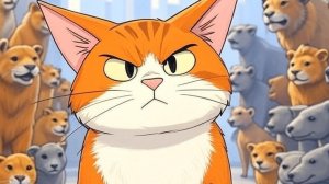 ☺котик всех спасает