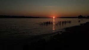 Красивейший закат Солнца на Волге