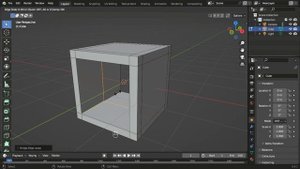 Куб в blender без граней за 1 минуту