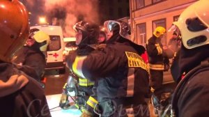 Пожар в доме с фонтаном на ул.Куйбышева 21.