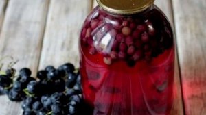 Компот из винограда на зиму