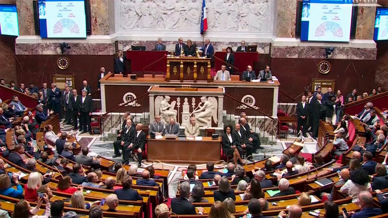 Во Франции парламент вынес вотум недоверия правительству