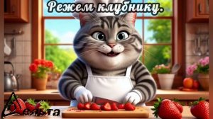 Рецепты от кота-Маркиза. Клубничный манник.