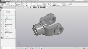 Вилка в Компас-3D