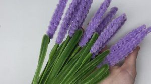 ЛАВАНДА ИЗ СИНЕЛЬНОЙ ПРОВОЛОКИ. ВАРИАНТ 2