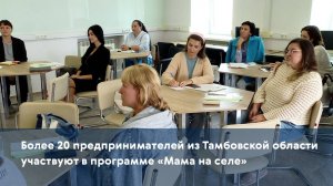 Более 20 предпринимателей из Тамбовской области участвуют в программе «Мама на селе»