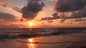 ATARDECER Y OLAS DE PLAYA