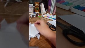 туториал на кнопку из бумаги