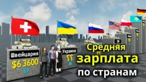 Средний уровень зарплат по странам