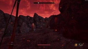 Dude is looking at a stone and then enemy fell down from Oblivion's sky