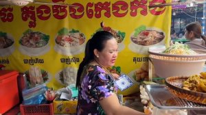 Обзор ресторанов на четырех рынках в городе Пномпень, Камбоджа