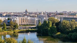 Панорамный вид на центр Санкт-Петербурга