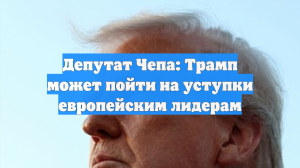 Депутат Чепа: Трамп может пойти на уступки европейским лидерам