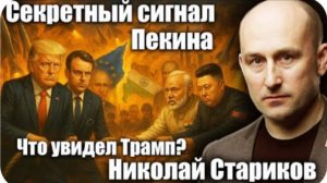 Секретный сигнал Пекина. Что увидел Трамп? Николай Стариков