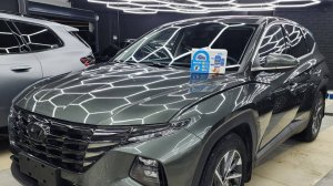 Hyundai Tucson - установили охранный комплекс StarLine S66 GSM GPS и забронировали капот