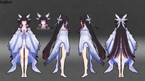 Genshin Impact 6.0: рендер Коломбины (в маске)