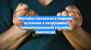 Китайца посадили в тюрьму за плевок в сотрудника иммиграционной службы Сингапура
