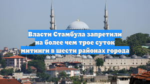 Власти Стамбула запретили на более чем трое суток митинги в шести районах города