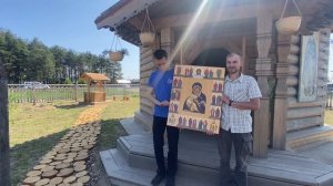 Часовня Владимирской иконы Божией Матери в с. Сура. Фрагменты Крестного хода 15 июня 2025 года