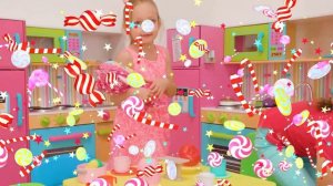 Весёлые игры с четырьмя цветными бассейнами