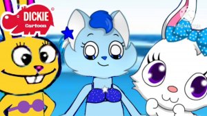 Lunakittyfox Beach Kitty Rabbit (Dickie Cartoon)