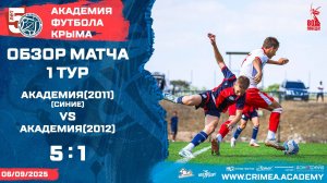 Обзор матча | АФК (2011)-синие - АФК (2012)-красные | ДЮФЛК (2011 г.р.) 25/26 | 1 тур