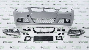 Бампер передний в сборе BMW 3 E90 рест М-пакет фары
