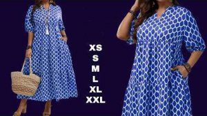 Длинное платье с V-образным вырезом и ярусами своими руками . Размеры XS-XXL.